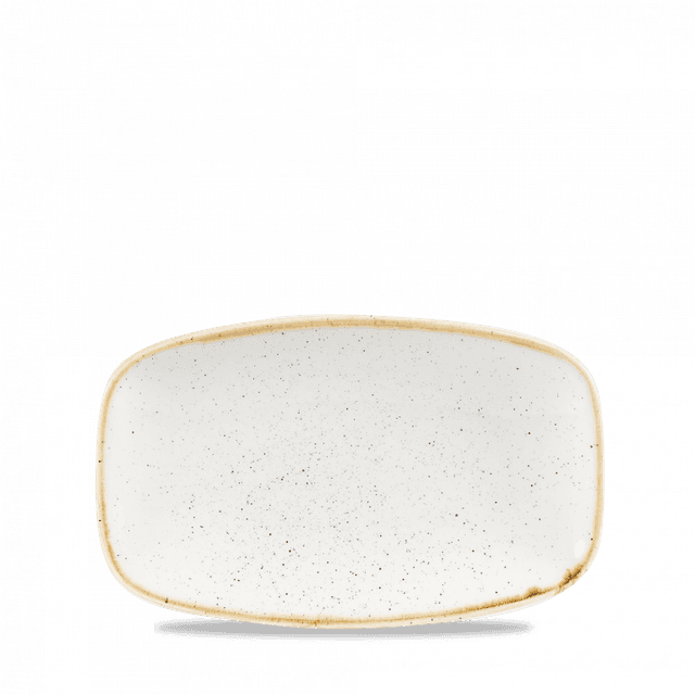 Churchill Stonecast Bord plat langwerpig - 200x121mm - Barley White