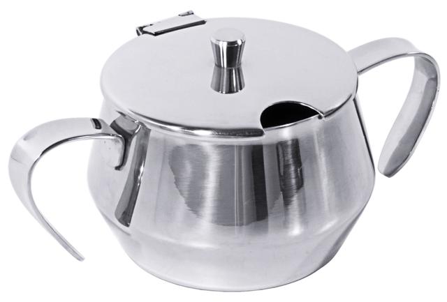 Suikerpot met deksel RVS 18/10 300cc