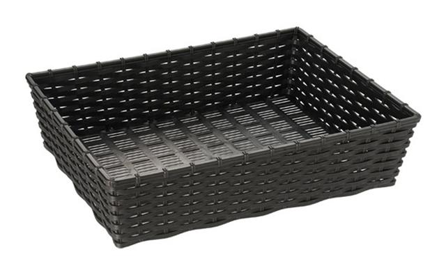 APS Mand Wicker-look - 395x295x100mm - Zwart