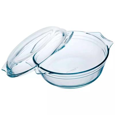 Ovenschaal met deksel - 240x200x100mm - 2.1Ltr - Transparant