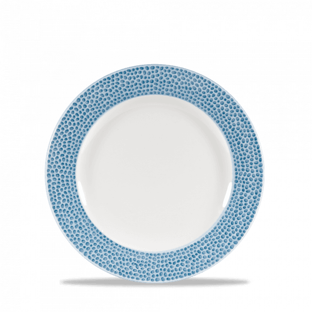 Churchill Isla Spinwash Bord plat met rand - Ø170mm - Ocean Blue