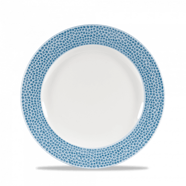 Churchill Isla Spinwash Bord plat met rand - Ø210mm - Ocean Blue