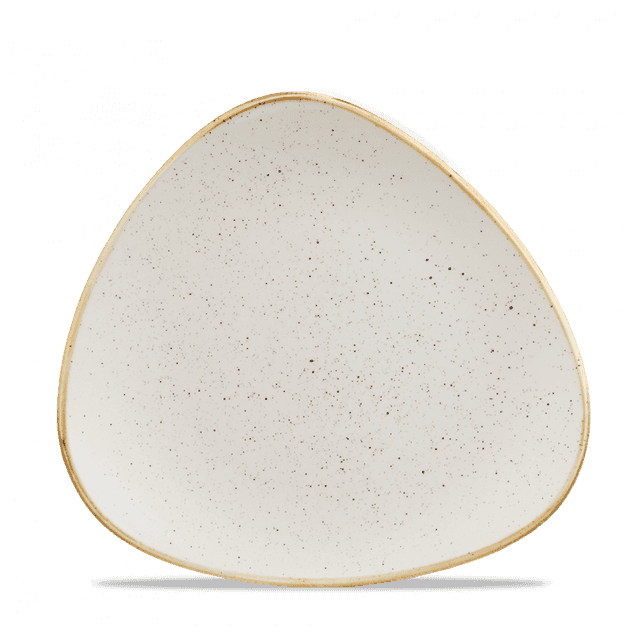 Churchill Stonecast Bord plat driehoek - B 203mm - Barley White