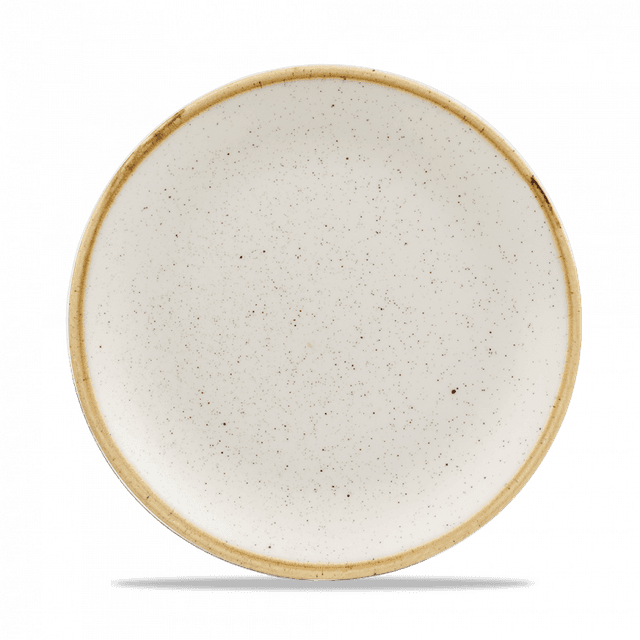 Churchill Stonecast Coupebord plat - Ø217mm - Barley White