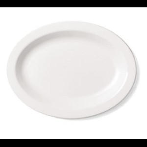 Schaal ovaal wit