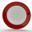 Bord met brede rand Rood 265mm
