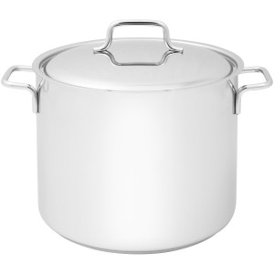 Kookpan hoog Apollo met deksel inductie 18/10 8,00L