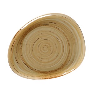 Bord plat organic Spot Garnet 280x226x22mm