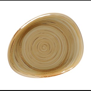 Bord plat organic Spot Garnet 280x226x22mm