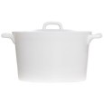 Ovenschotel Clio met deksel rond wit 750cc