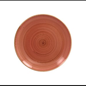 Coupebord plat Twirl Coral Ø240mm
