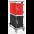 Thermobox SE180 zwart+rood 6+6 x GN 1/1 neutraal + Electrisch verwarmd
