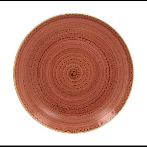 Coupebord plat Twirl Coral Ø290mm