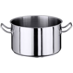 Kookpan zonder deksel middelhoog 18/10 280mm - 10L