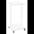 Afvalzakhouder verrijdbaar wit 120L