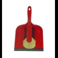 Vloerblik met veger rood