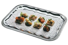 Presenteerschalen roestvrij staal / chroom