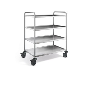 Serveerwagen SW 10 x 6-4 BASIC kunststof wielen