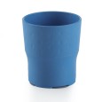 Beker stapelbaar blauw 100% plantaardig 200cc