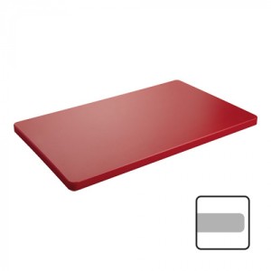 Snijblad rood glad - 400x250x20mm