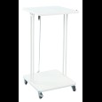 Afvalzakhouder met deksel verrijdbaar wit 120L