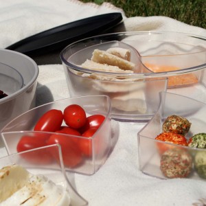 Inzet 1/4 helder 180cc t.b.v. Foodbox 1100cc