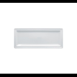 Bord plat rechthoekig Charm Plus Polaris White 291x121x19mm