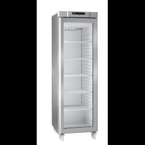 Koelkast Compact KG 420 RG  hoog met glasdeur RVS