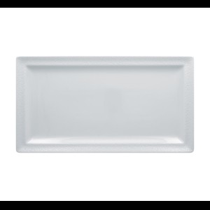 Bord plat rechthoekig Charm Plus Polaris White 385x210x24mm