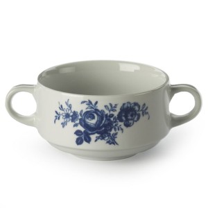 Soepkop met 2 oren XL wit Fleuri