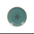 Coupebord plat Twirl Lagoon Ø210mm