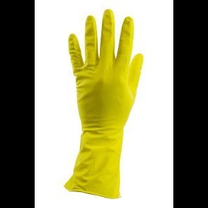 Huishoudhandschoenen geel Medium, per paar