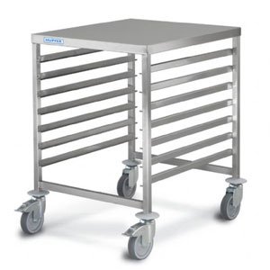 Regaalwagen lage uitvoering, brede inschuif