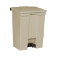 Pedaalemmer vierkant beige, 68L