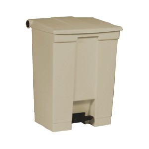 Pedaalemmer vierkant beige, 68L