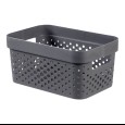 Opbergbox Infinity dots grijs 4,50L