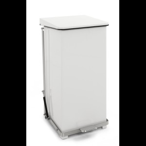 Industriële pedaalemmer wit 90L