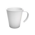 Koffiebeker met groot oor wit  PBT 300cc
