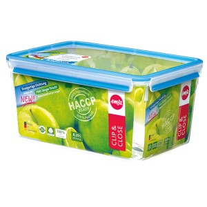Vershouddoos Clip&Close transparant/blauw 8,20L