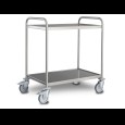 Serveerwagen 2 bladen SW852-NMF 18/10, No-More Flat wielen