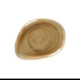 Bord plat organic Spot Garnet 220x167x20mm