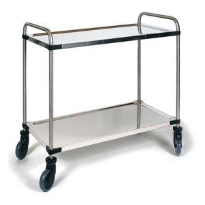 serveerwagen 2 plateaus
