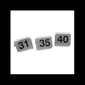 Tafelnummers 31 - 40