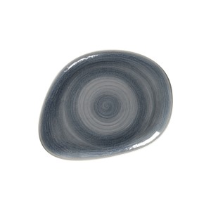 Bord plat organic Spot Jade 220x167x20mm