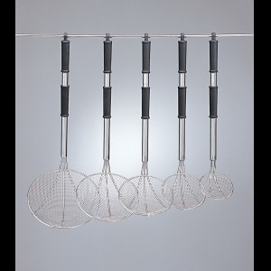 Frituurschep rond met ergonomische greep 180mm