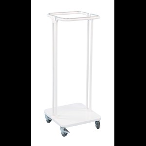 Afvalzakhouder verrijdbaar wit 60L