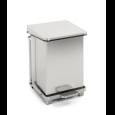 Industriële pedaalemmer mat rvs 27L