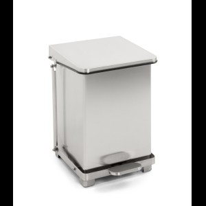 Industriële pedaalemmer mat rvs 27L