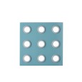 Onderzetter vierkant Domino EOS Nordic green
