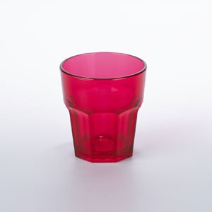 Bekerglas PC helder rood 250cc